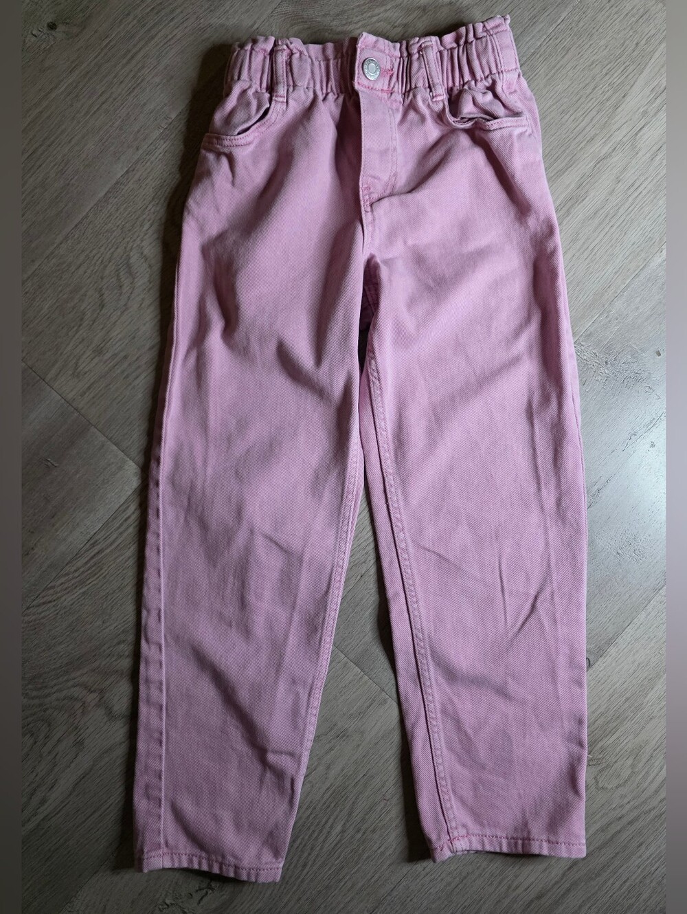 H&M High-Rise Girls Pink Denim Jeans